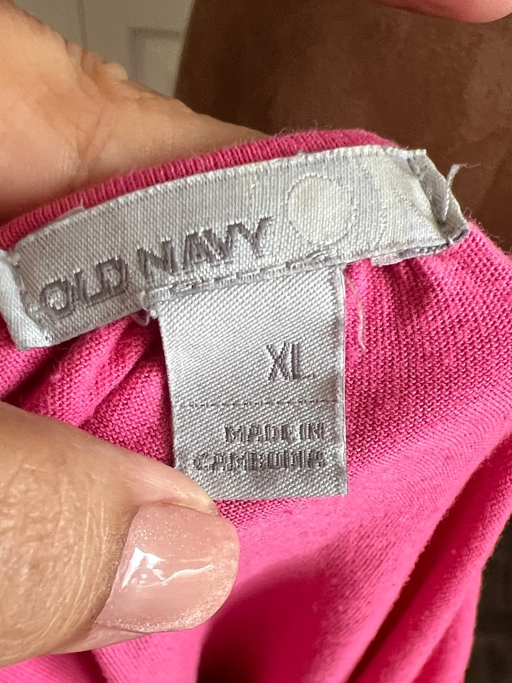 Old Navy Scoop Neck Flutter Sleeve Top - Hot Pink - Picture 4 of 5
